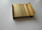 Golden Anodized Aluminium Track Extrusions Mill Finish OHSAS ISO9001 Certification