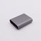 Grey Anodized Micro CNC Machining Parts Aluminum Extrusion Enclosures With Tapping