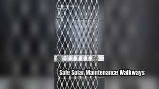Aangepaste aluminium zonnepad Veilige PV-onderhoudstoegang