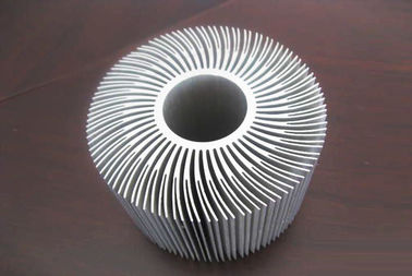 Silver Anodized Aluminum Extrusions Shapes Use For Alumiunm Heat Sink
