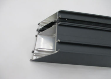 Break Bridge Grey Aluminium Window Profiles Customized Heat Insulation