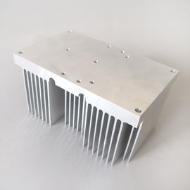 Square Radiator Aa6063 Silver Aluminium Extrusion Profiles Heatsink For Electronics