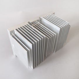 Square Radiator Aa6063 Silver Aluminium Extrusion Profiles Heatsink For Electronics