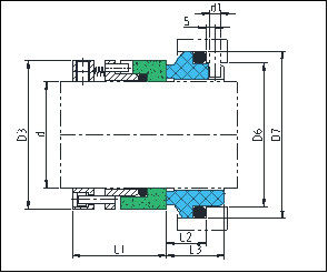 KL-RO-B Pusher Seal Pump Mechanical Seal Replace Flowserve RO-B