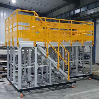 Geanodiseerde T5-van het Profiel Mobiele Platforms van de Aluminiumassemblage Industriële de Veiligheidsstap