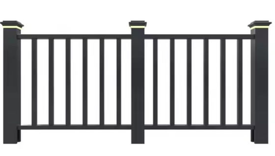 Aluminium balkon glas systemen Railing hoogte Installeer Veranda Wand Composite ontwerpen voor voorportaal terras Railing ontwerpen